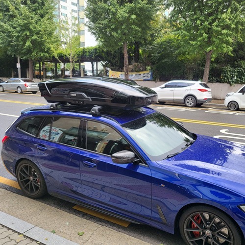 BMW 3시리즈 투어링 루프박스 툴레 모션XT XL 블랙유광