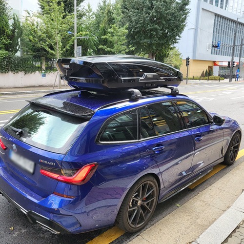 BMW 3시리즈 투어링 루프박스 툴레 모션XT XL 블랙유광