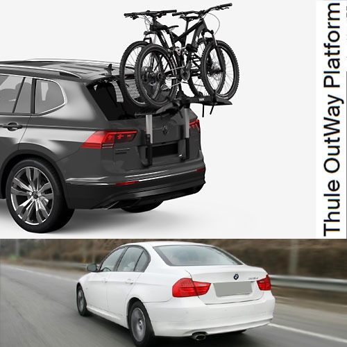 BMW 3시리즈 자전거랙 툴레 993 아웃웨이 플랫폼